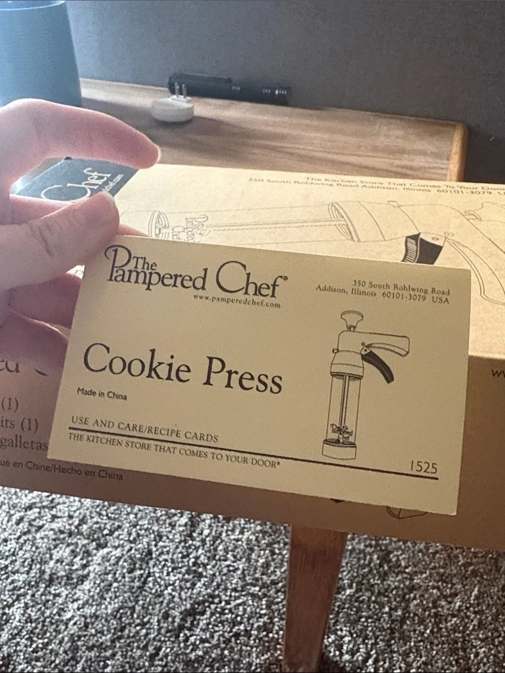 The Pampered Chef Cookie Press and shapes